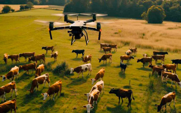 Inteligencia Artificial uruguaya ayuda a pesar ganado mediante drones